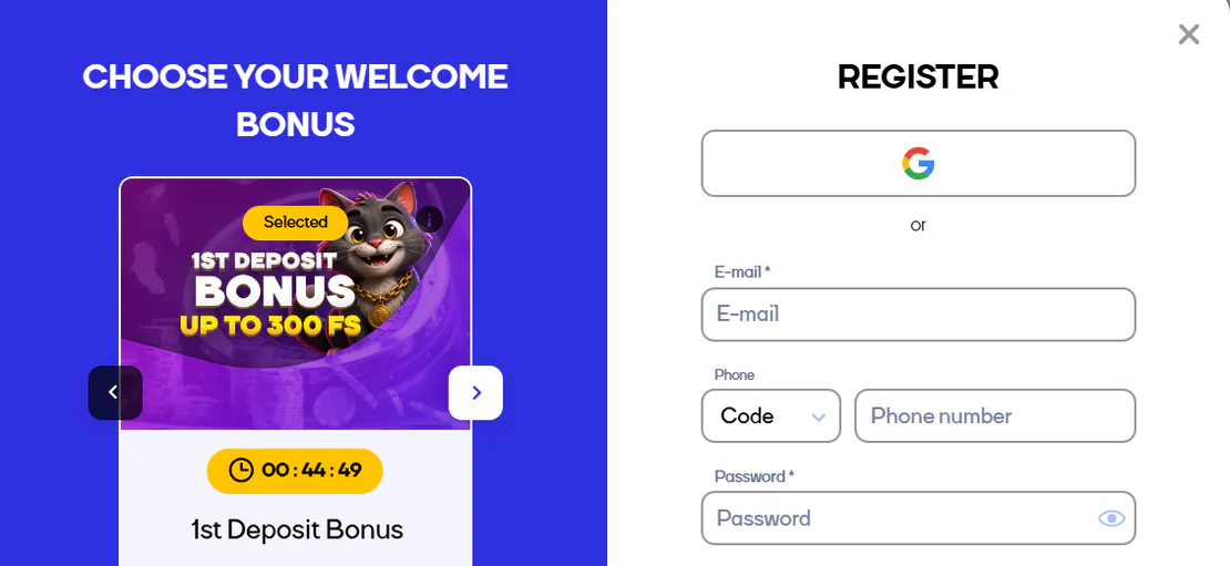 cat casino registration